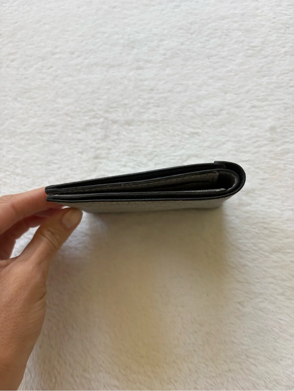 Gray Men’s Bifold Wallet - Minimal Fabric Design